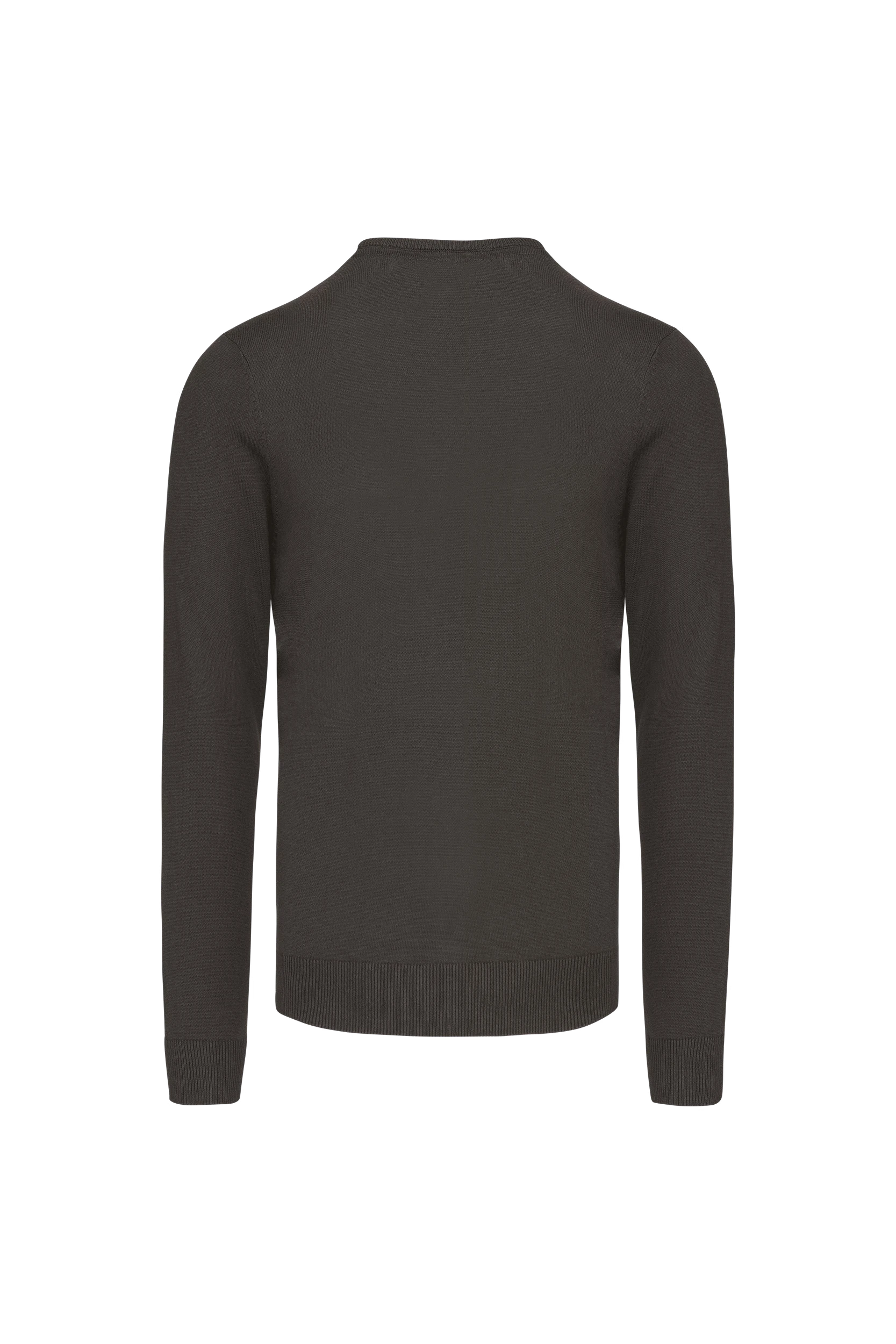 Pull col rond gris foncé