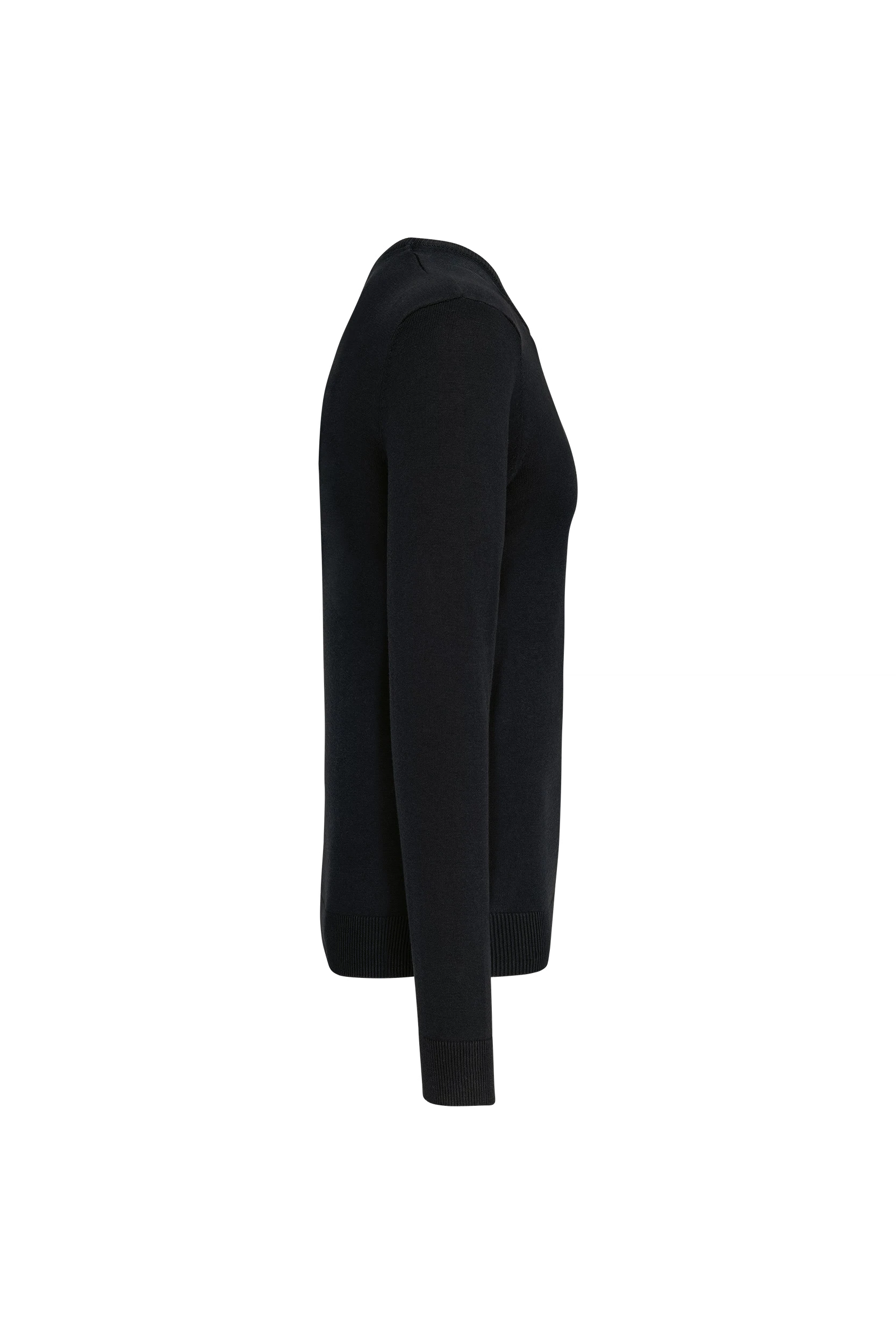 Pull col rond noir