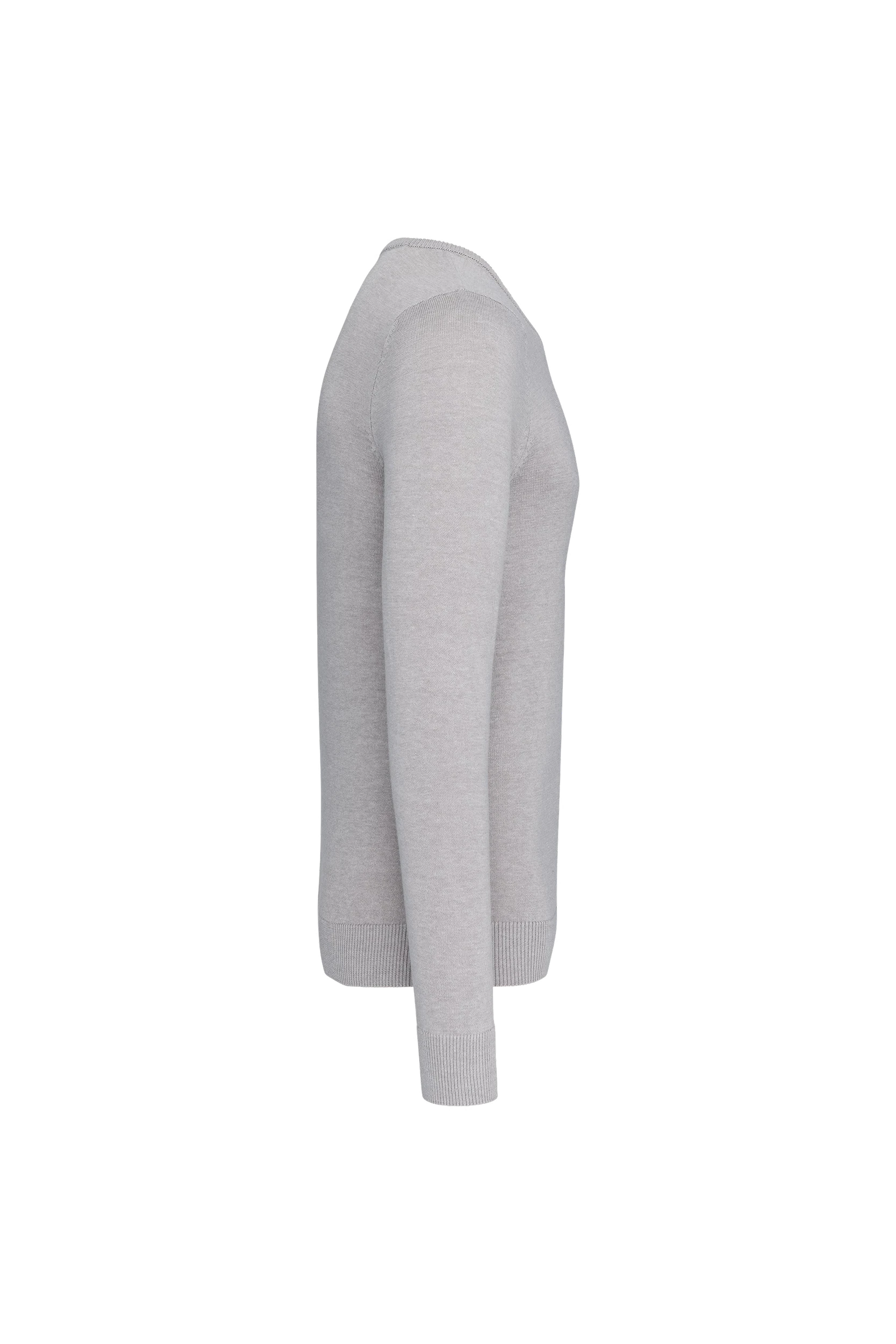 Pull col rond gris