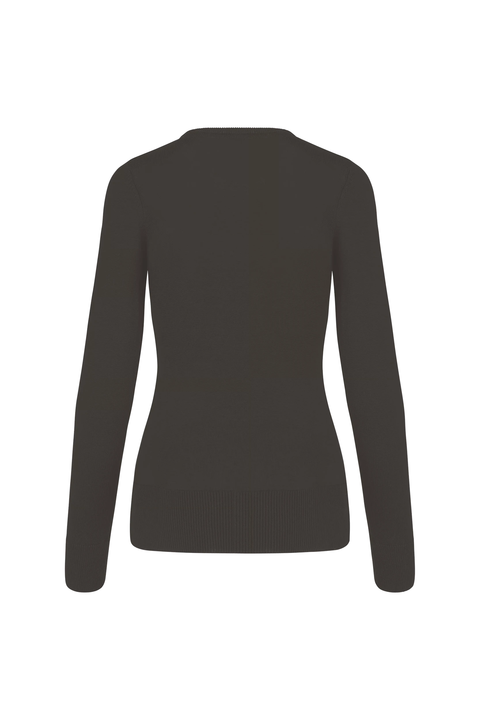 Pull col rond gris foncé