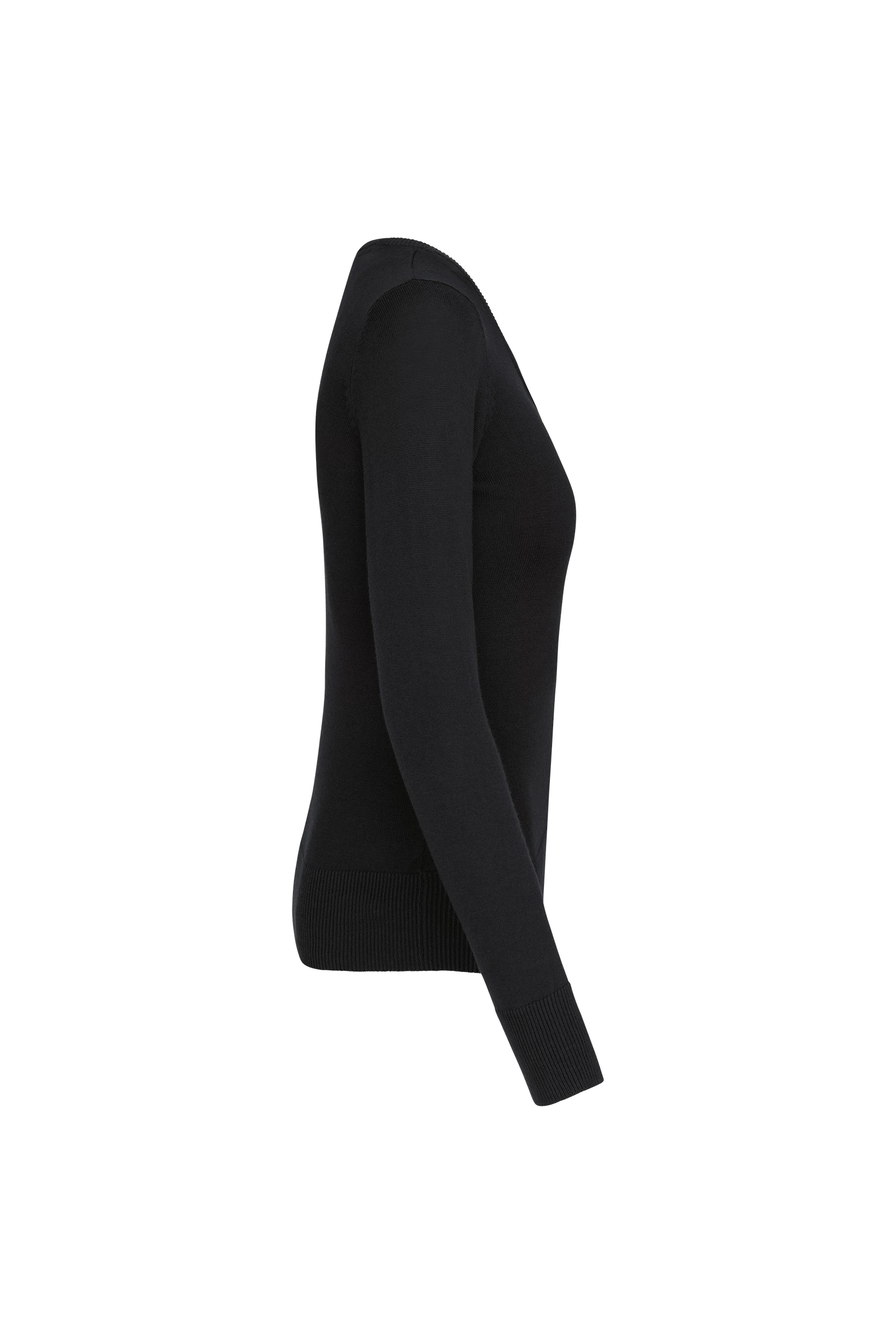 Pull col rond noir