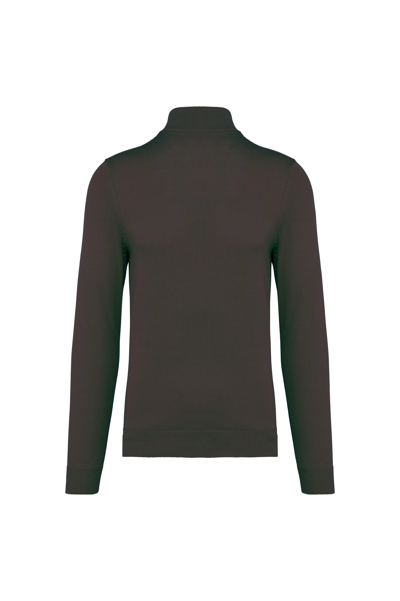 Pull 1/4 zip gris foncé