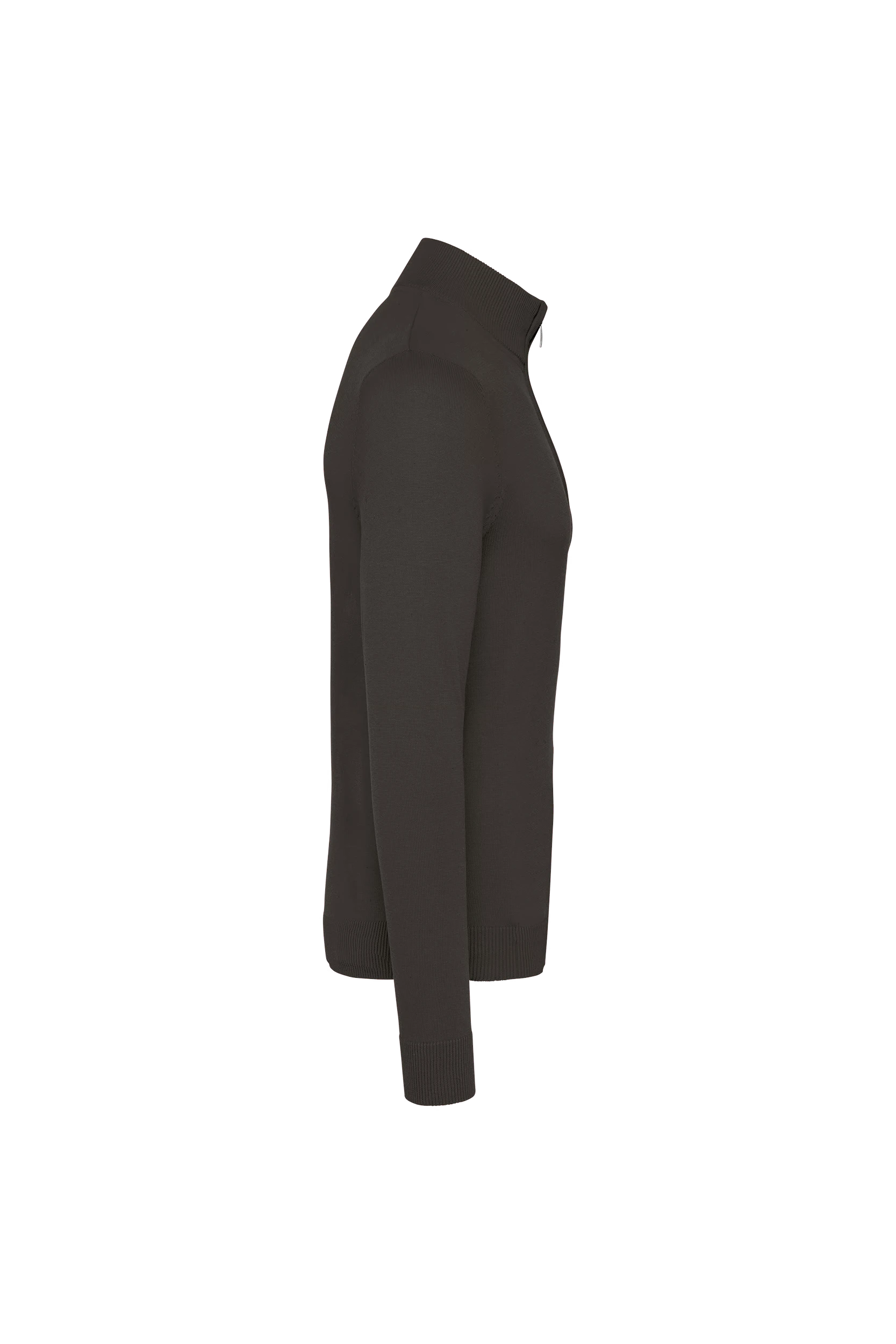 Pull 1/4 zip gris foncé