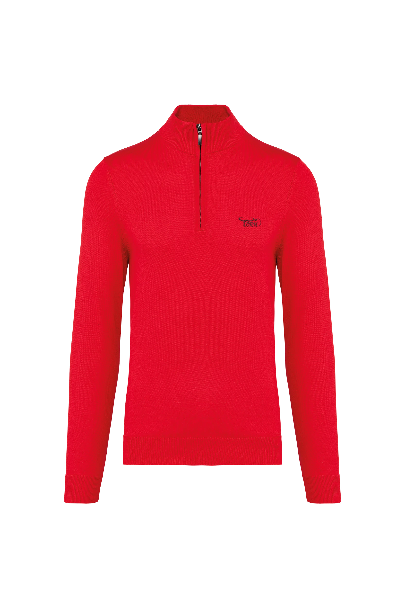 Pull 1/4 zip rouge