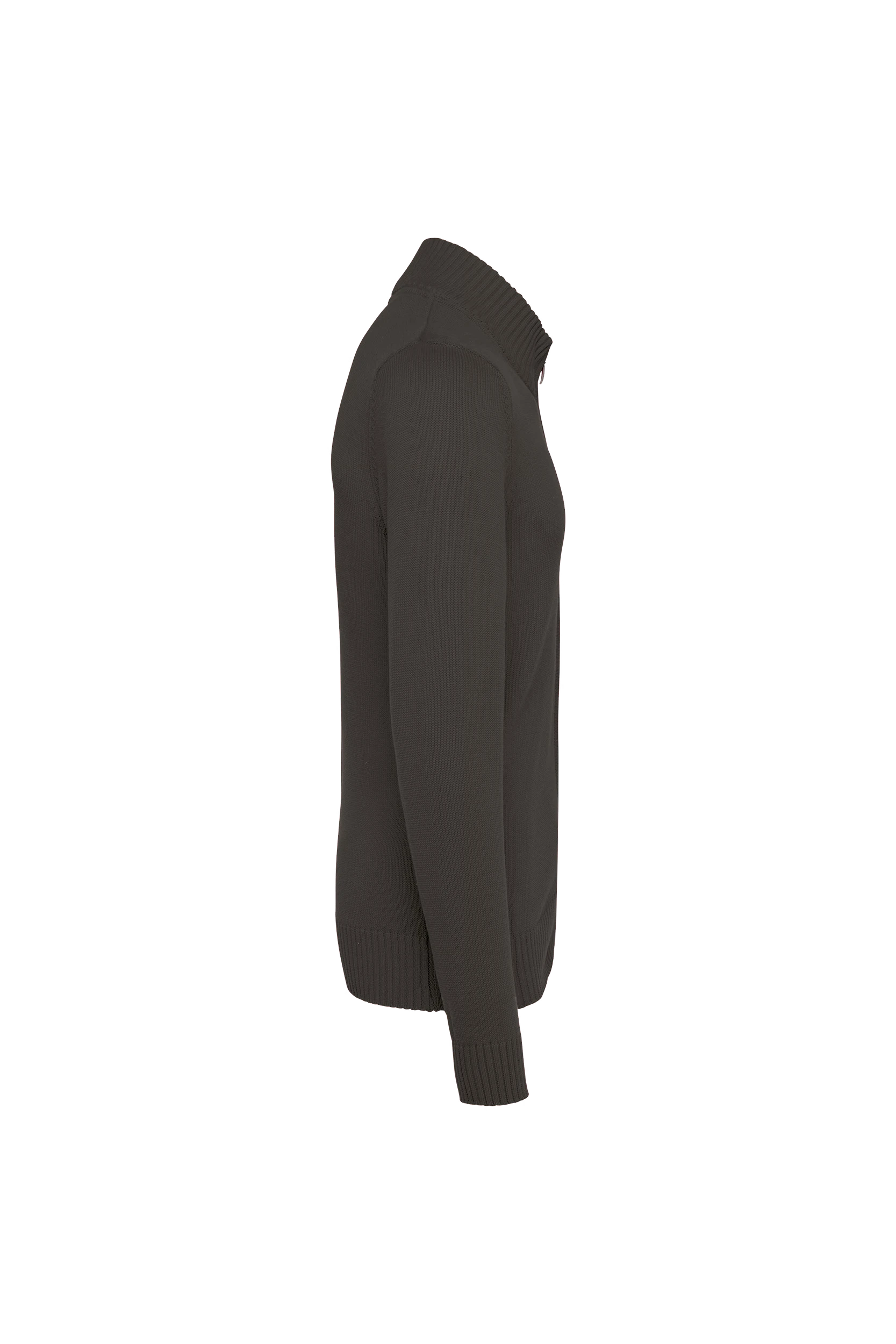 Cardigan zippé gris foncé