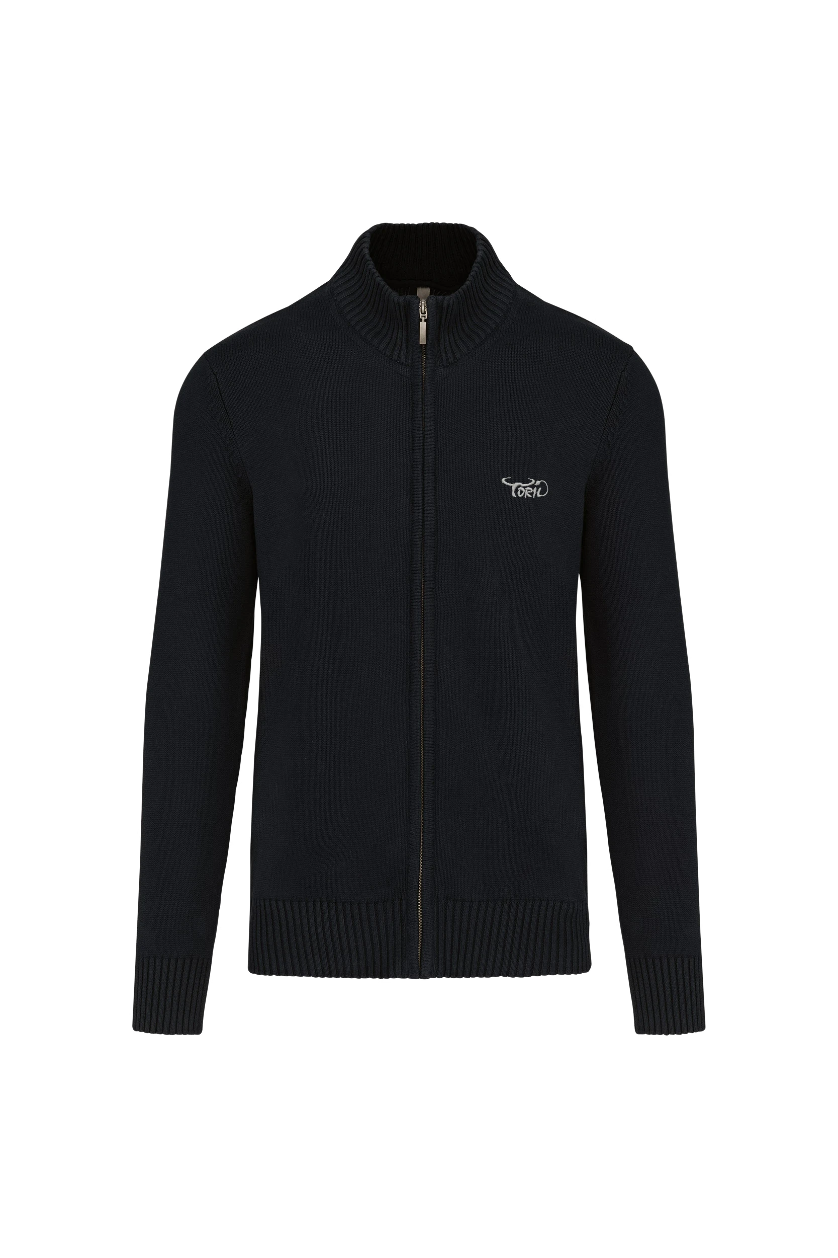 Cardigan zippé noir