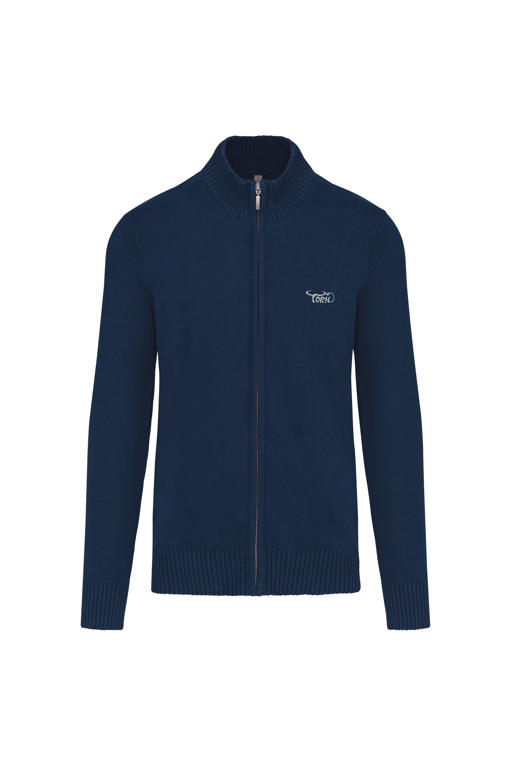 Cardigan zippé marine