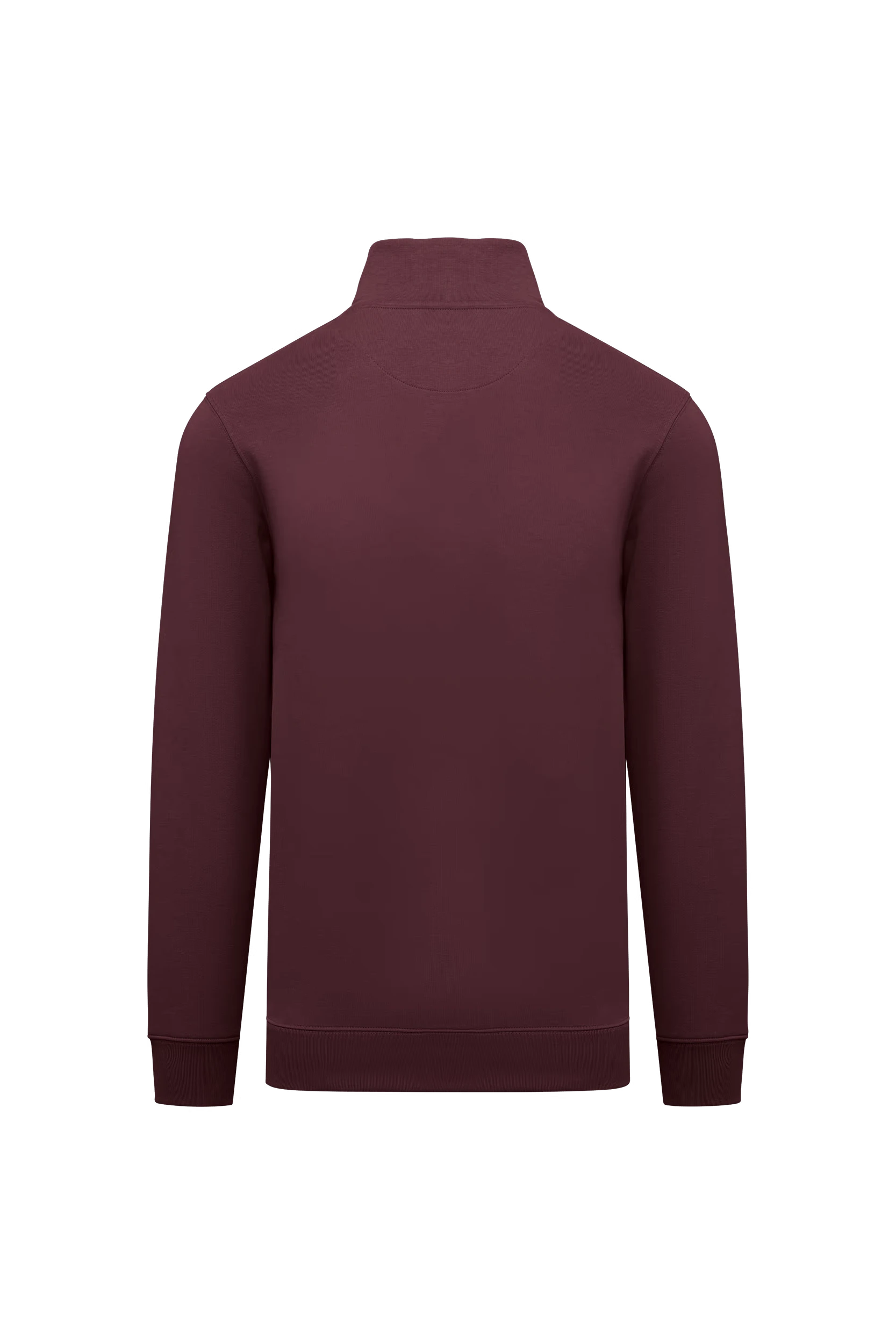 Sweat-shirt à col montant cerise noir
