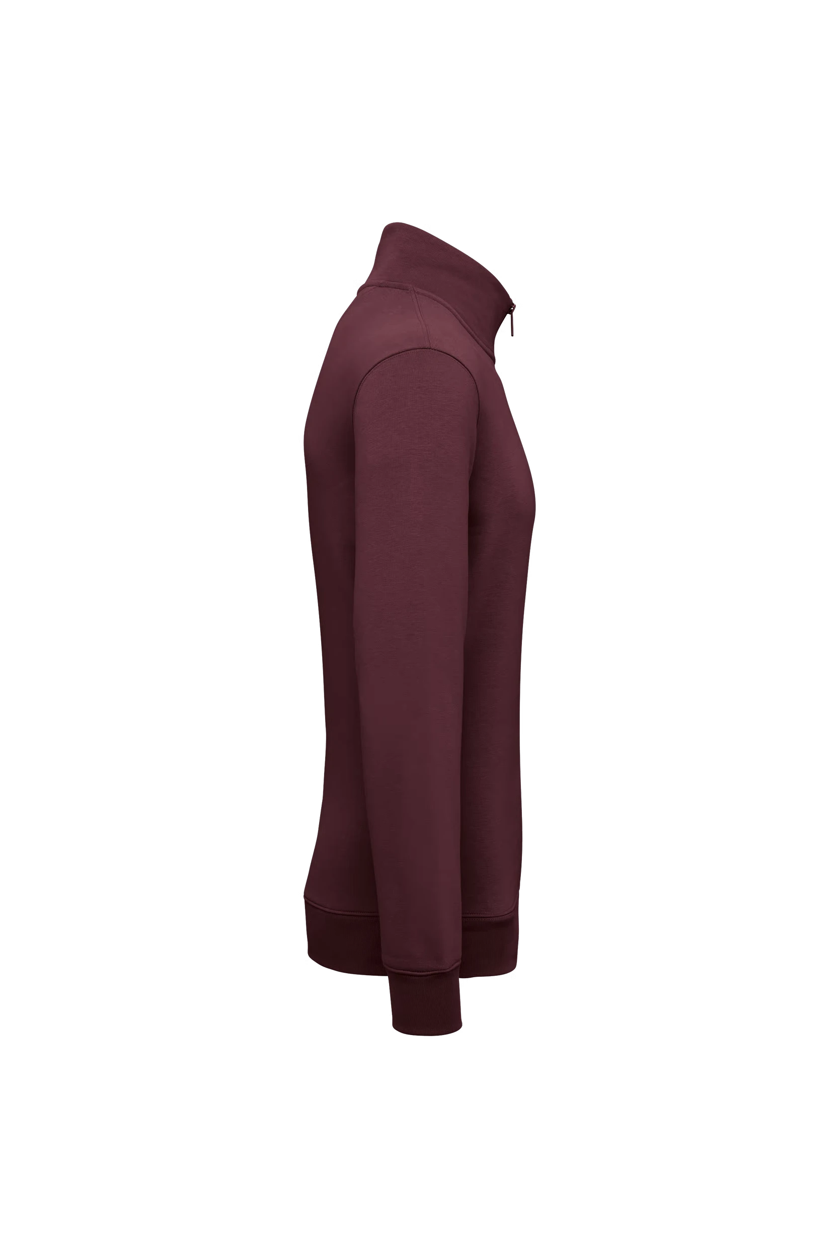 Sweat-shirt à col montant cerise noir