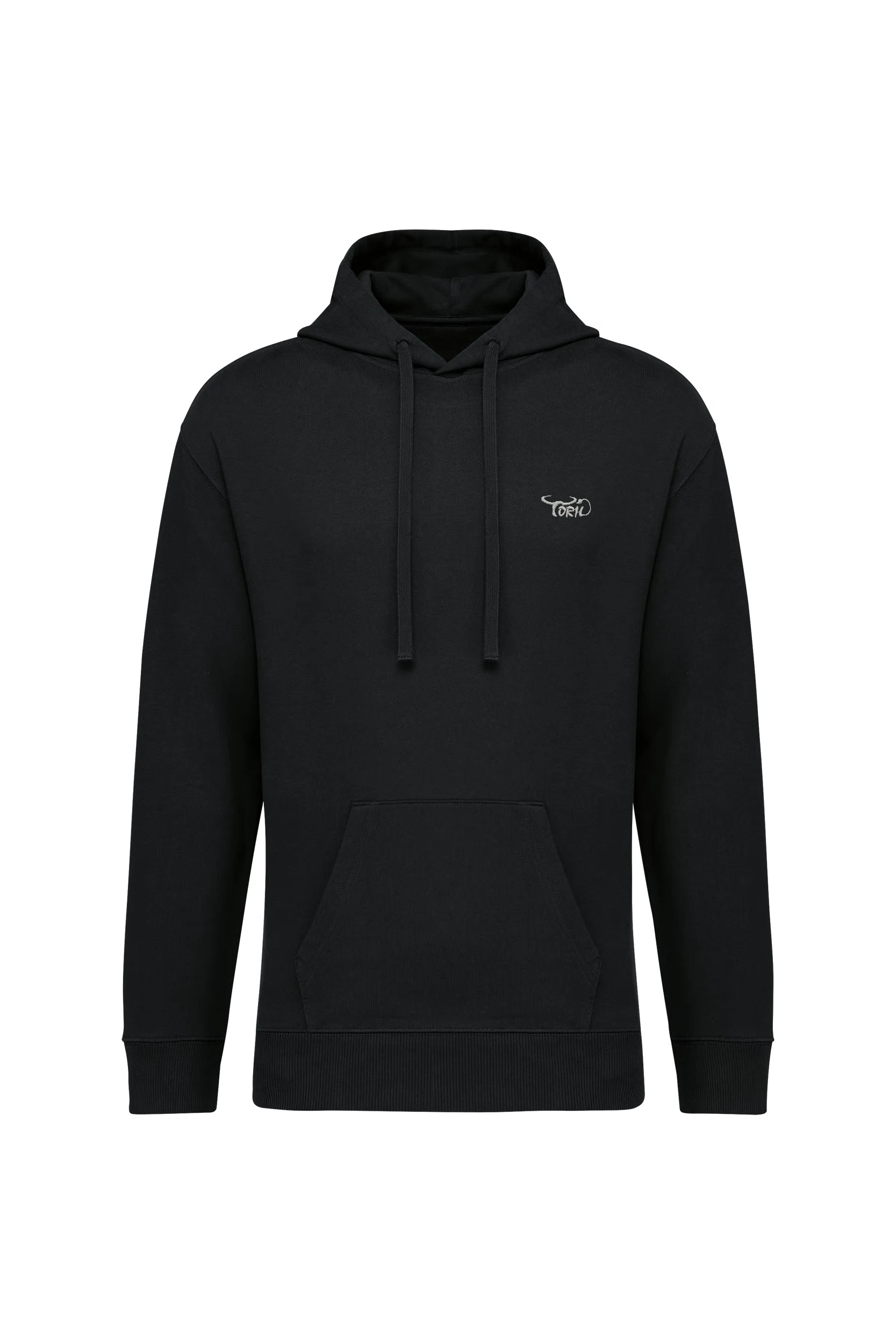 Sweat-shirt écoresponsable à capuche unisexe noir