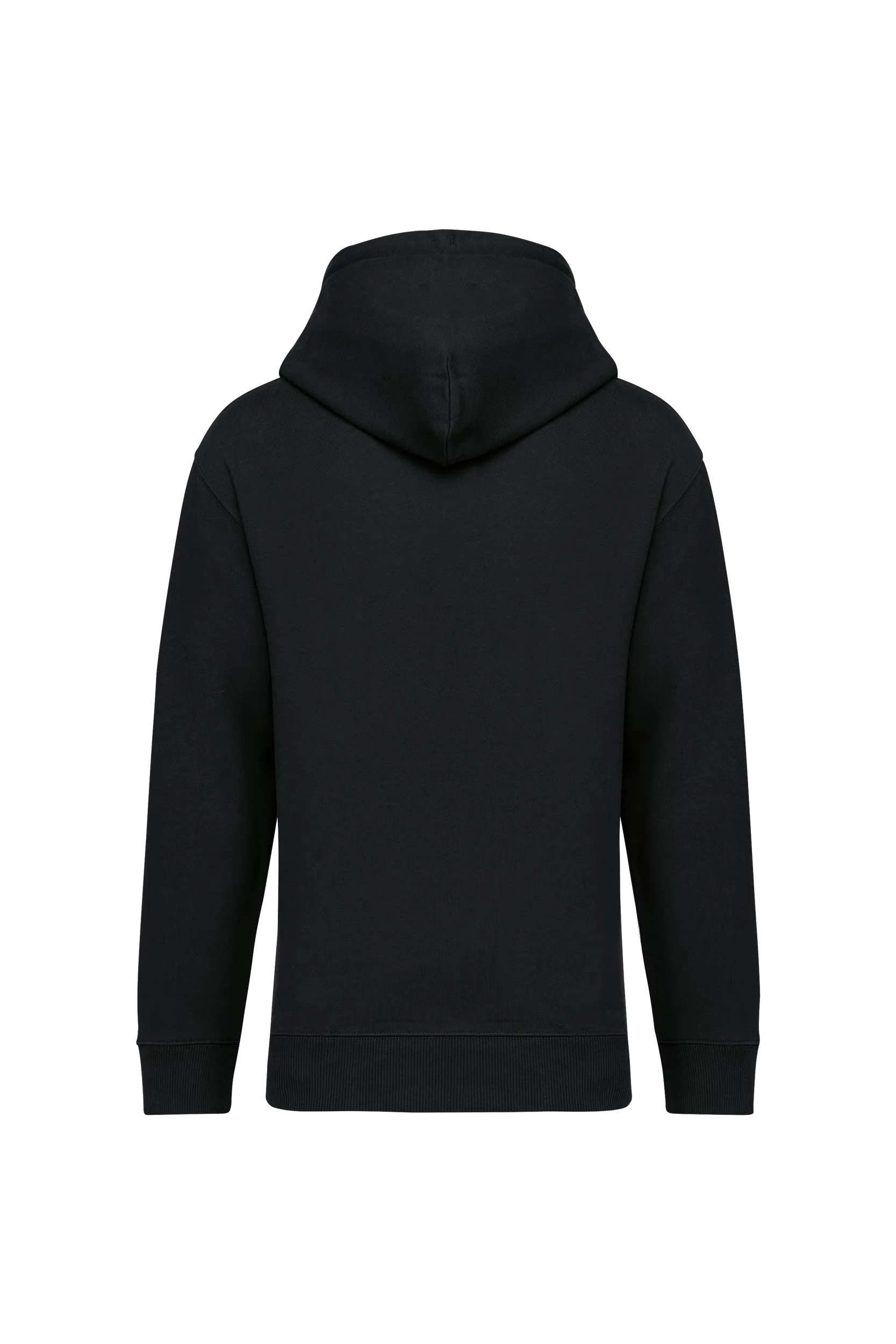 Sweat-shirt écoresponsable à capuche unisexe noir