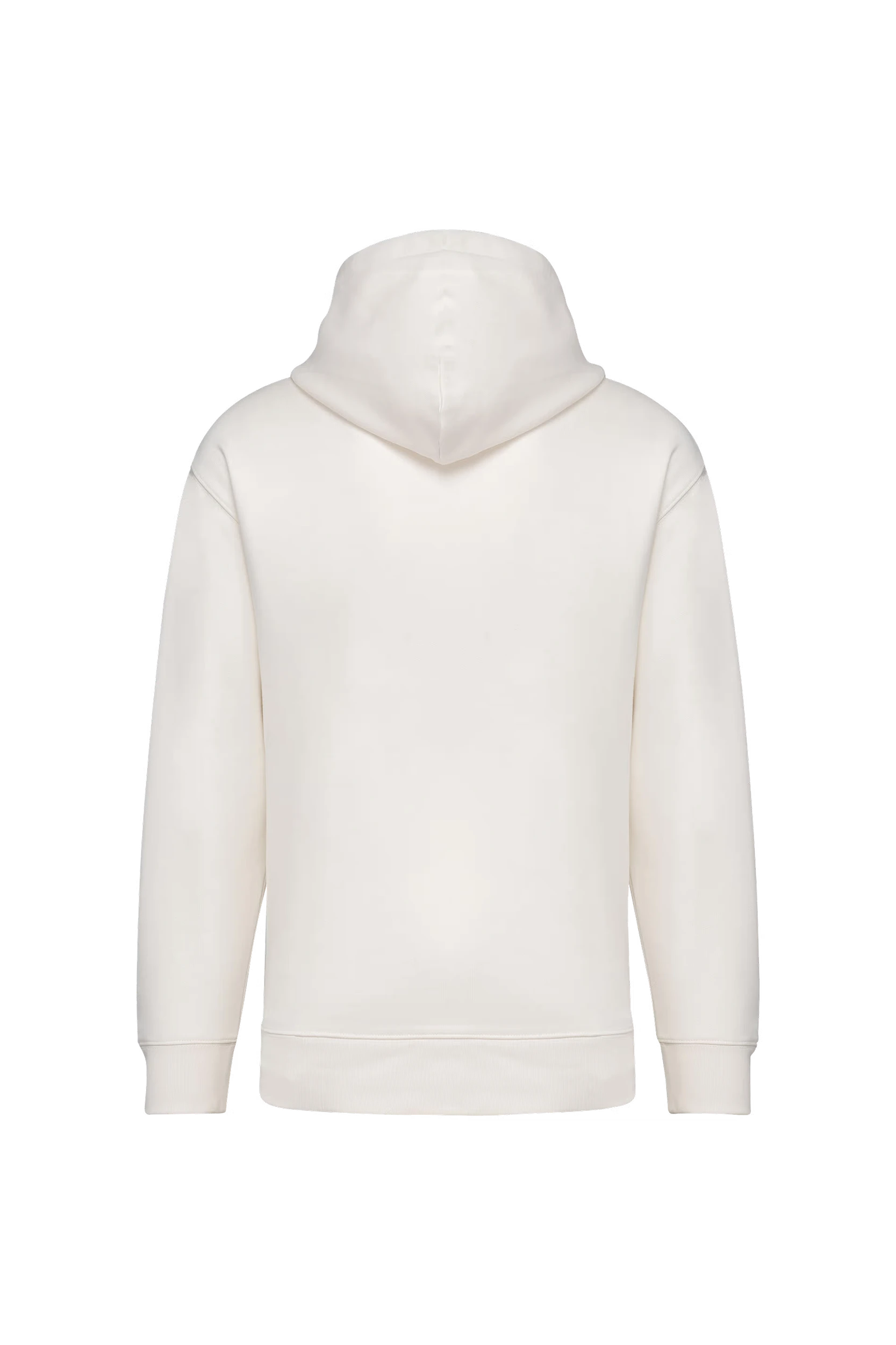 Sweat-shirt écoresponsable à capuche unisexe ivoire