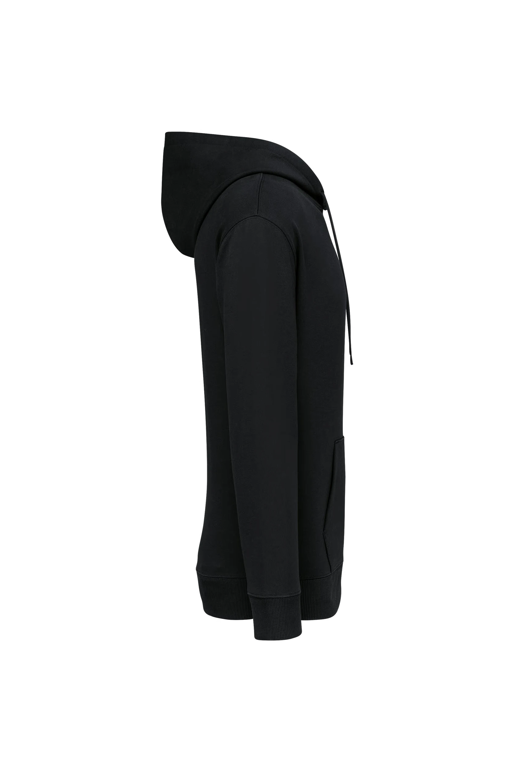Sweat-shirt écoresponsable à capuche unisexe noir