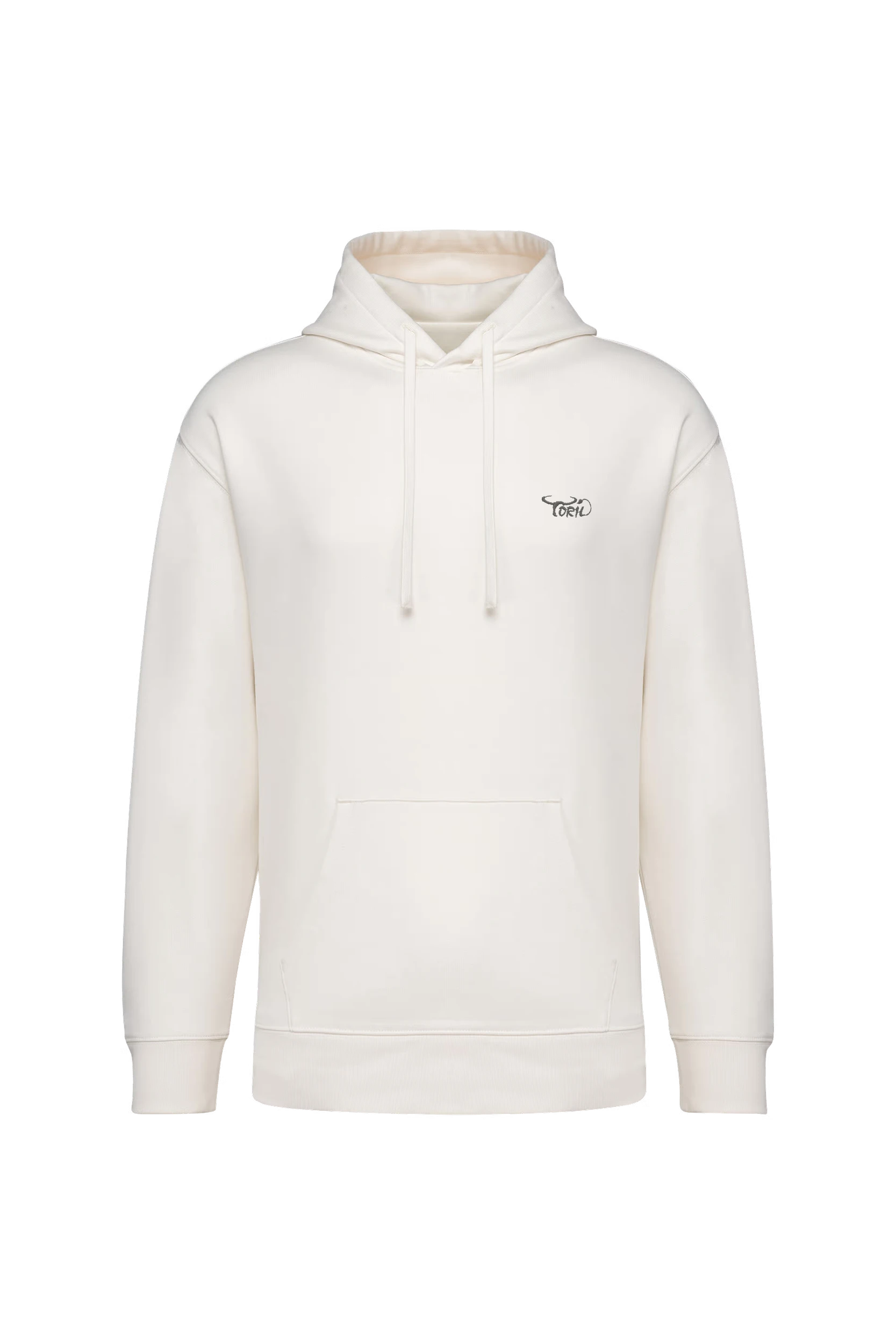 Sweat-shirt écoresponsable à capuche unisexe ivoire