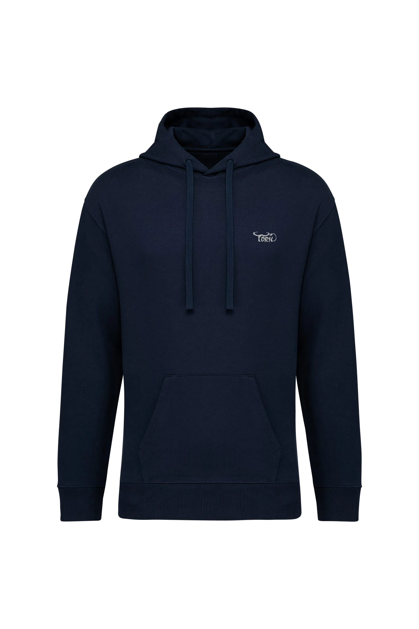 Sweat-shirt écoresponsable à capuche unisexe marine