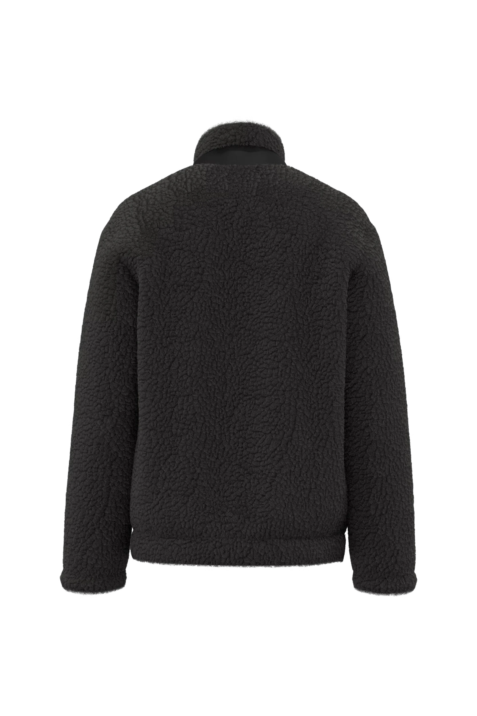 Veste écoresponsable en sherpa unisexe noir