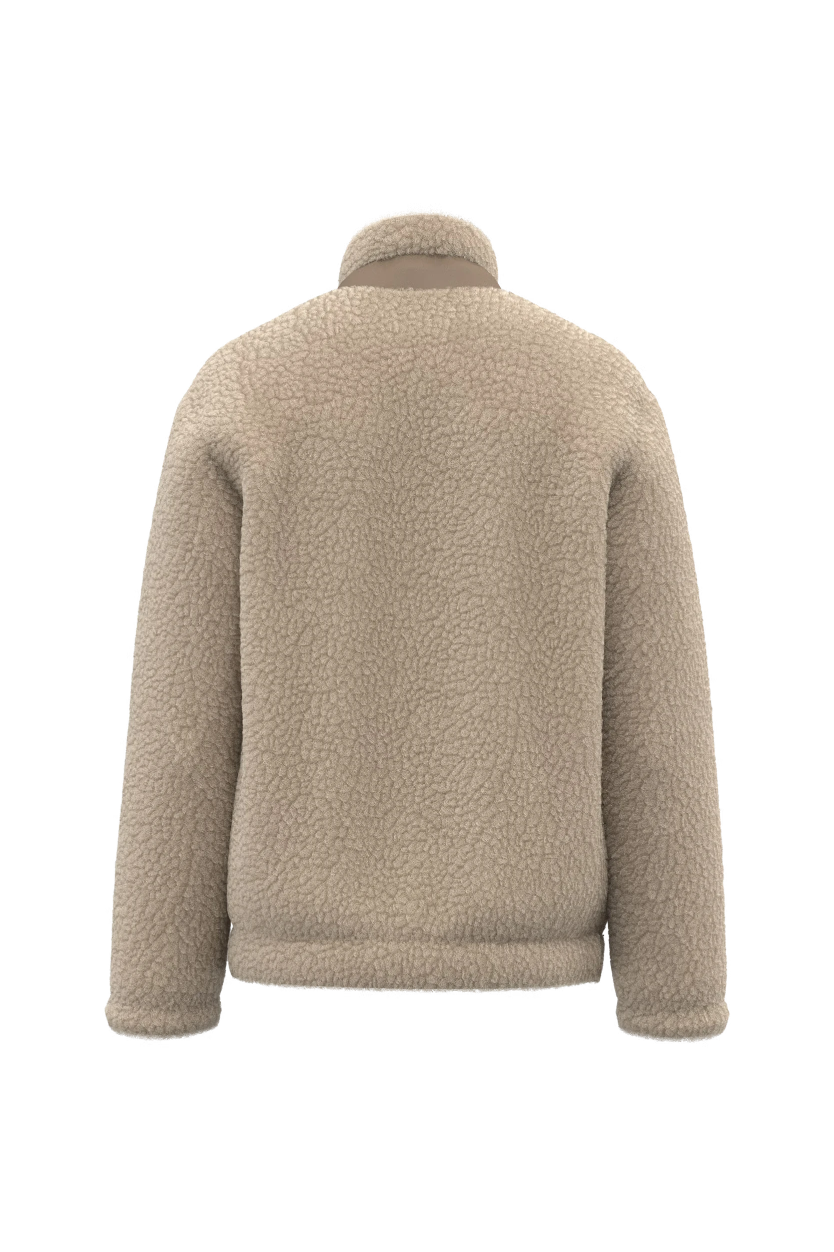 Veste écoresponsable en sherpa unisexe sable
