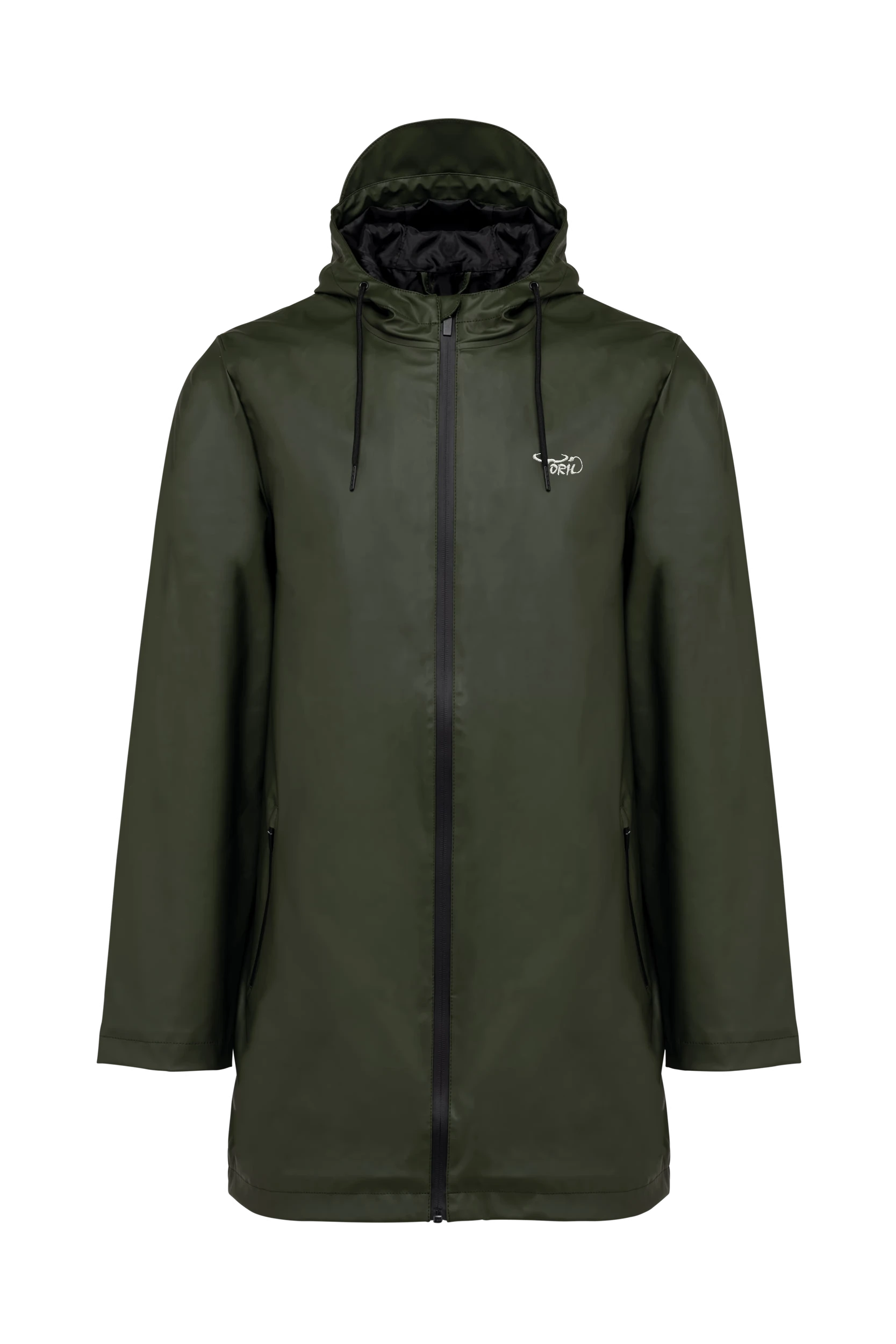 Veste de pluie unisexe kaki
